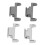 2x conector de correa de reloj de metal para GTV2 12-20mm 12