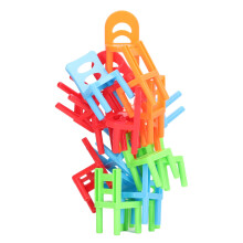 Kids Family Stacking Chairs 18pcs Interactive Toy Balancing & Party Board Game