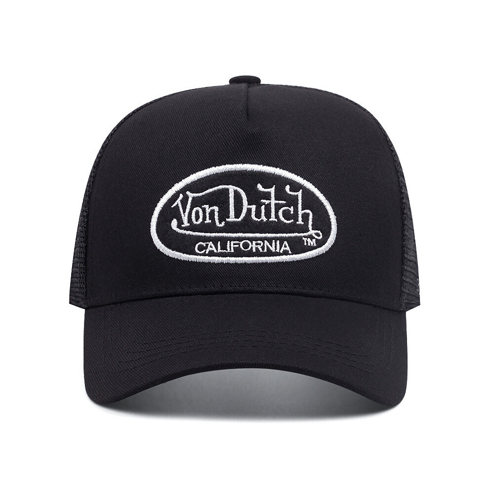 (Style 5) Breathable Dutch Von Baseball Cap Embroidered Mesh Hat Fashion Unisex Street
