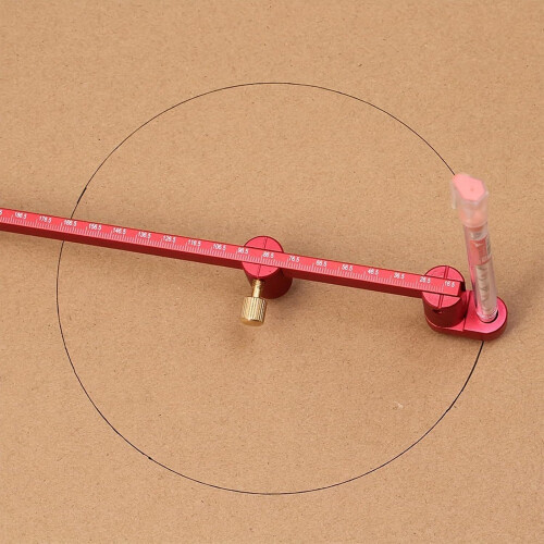 Large Circle Compasses For Drawing Circles, Portable Aluminum Compass, Woodworking Ruler, Carpenter Tool 1