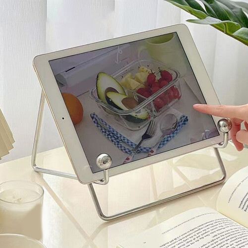 Desktop-Tablet-Halter aus Edelstahl, 20 cm