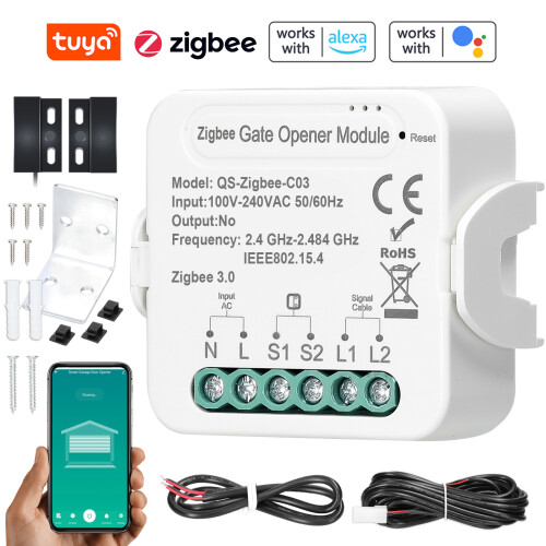 Controlador ZigBee para abridor de puerta de garaje 504723 mm 2