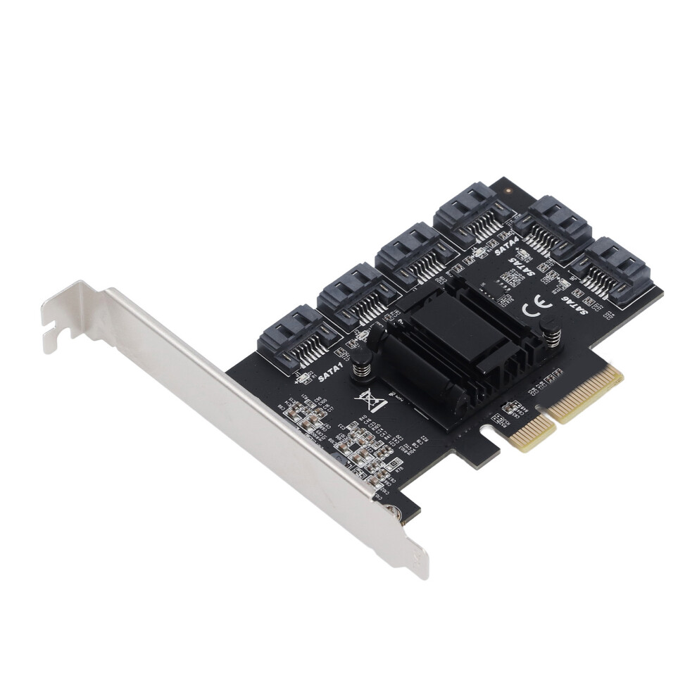 Pcie 3.0 X4 To 6 Port Sata 3 Expansion Card Asm1166 8211335267071