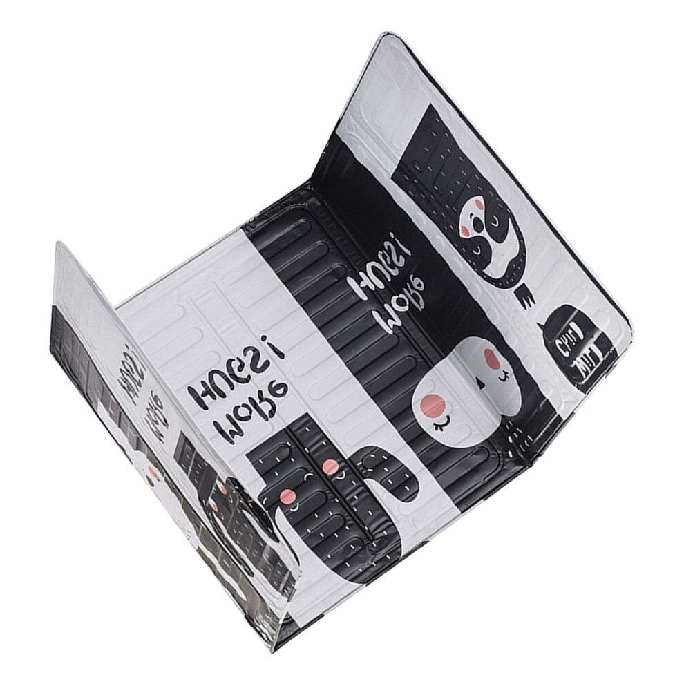 Heat-Resistant Oil Block Barrier - Black & White Rabbit Print 84.5cm-image-OPC-PJDNYQX-NEW