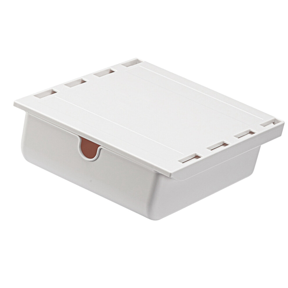 White Hidden Desk Organizer with Strong Adhesion for Up to 2kg Load-image-OPC-PJDP5J7-NEW