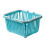 Mini cestino da stoccaggio 13x16x9 cm blu lago in plastica 12