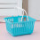 Mini cestino da stoccaggio 13x16x9 cm blu lago in plastica 10
