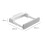 Soporte para tapas de pared de ABS gris, 25205 cm, 200 g. 2