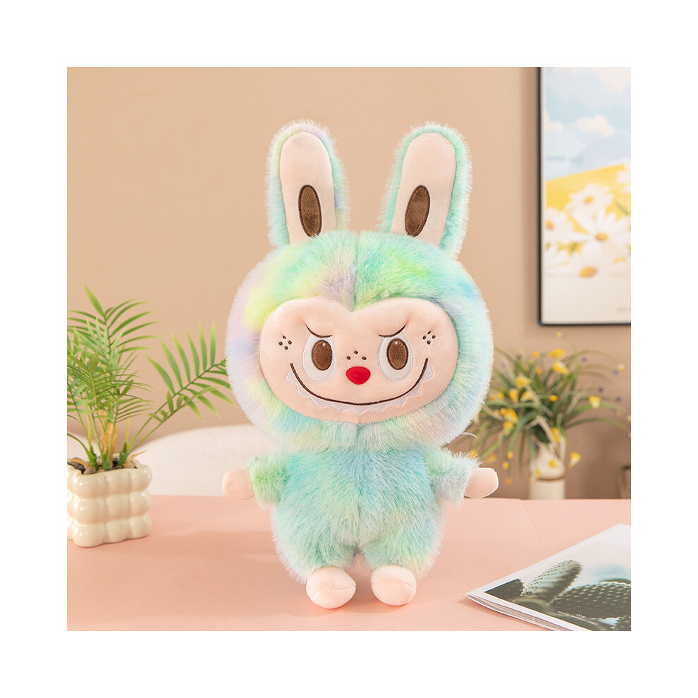 (Green, 45cm) Tiedye Delightful Mink Fur Plush Doll Toy Soft Colorful Stuffed Animal All For Ages