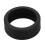 Protector de anillo de silicona S negro talla 6-10 resistente a rayaduras 2