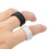 2 Stück Silikon-Ringabdeckung Schwarz/Weiß Größe M 11-13 5