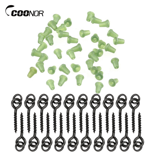 Viti filettate per boilies 20 pezzi + 40 pezzi, 8 g bianco/verde 2