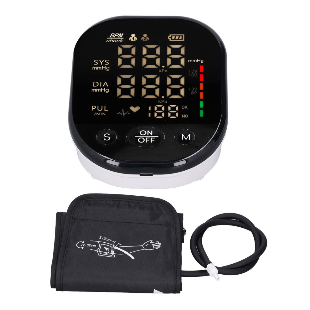 Upper Arm Blood Pressure Monitor with Voice & Large LED Display
