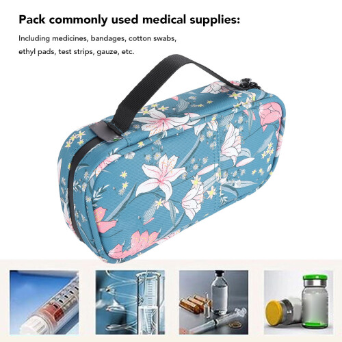 Modell EVA Insulin-Etui - Lilienmuster, Passt für Stifte 2
