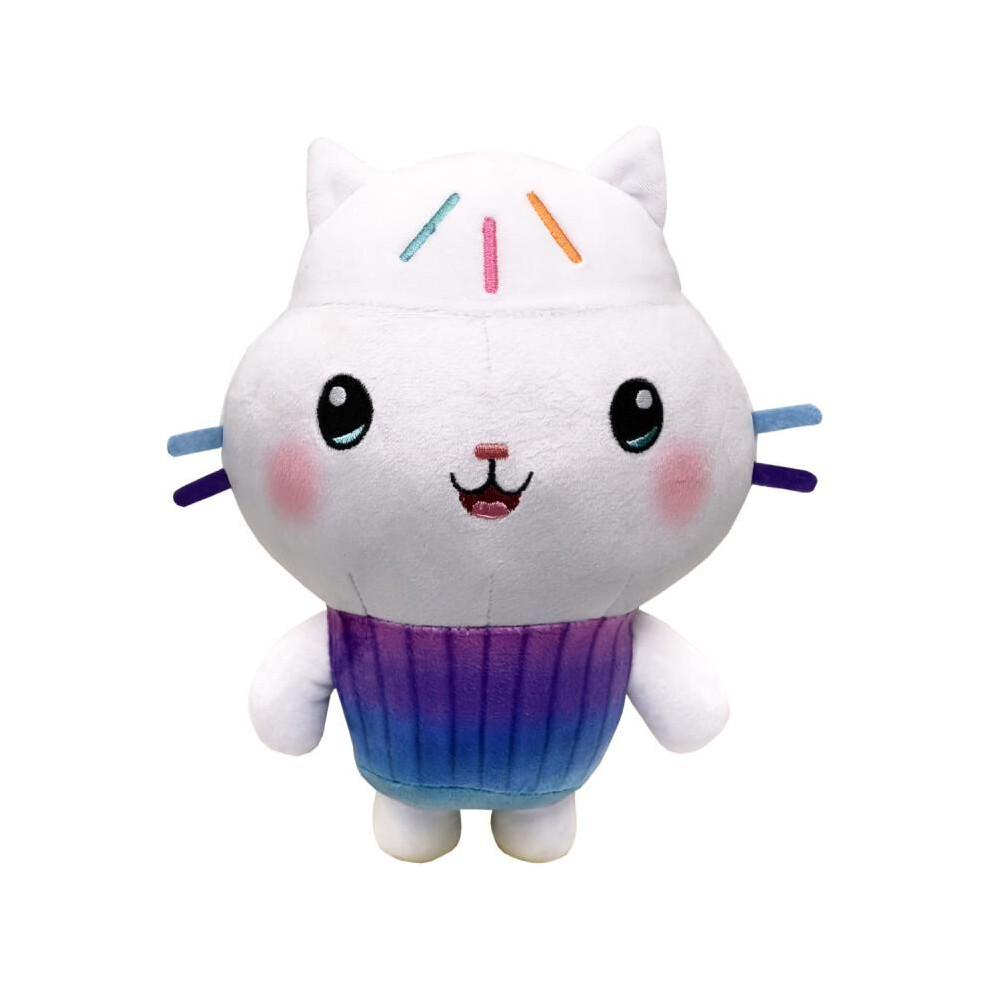 (Cakey)Peluche maison de poupée Gabbys dessin animé chat en peluche poupée enfants cadeaux de Noël