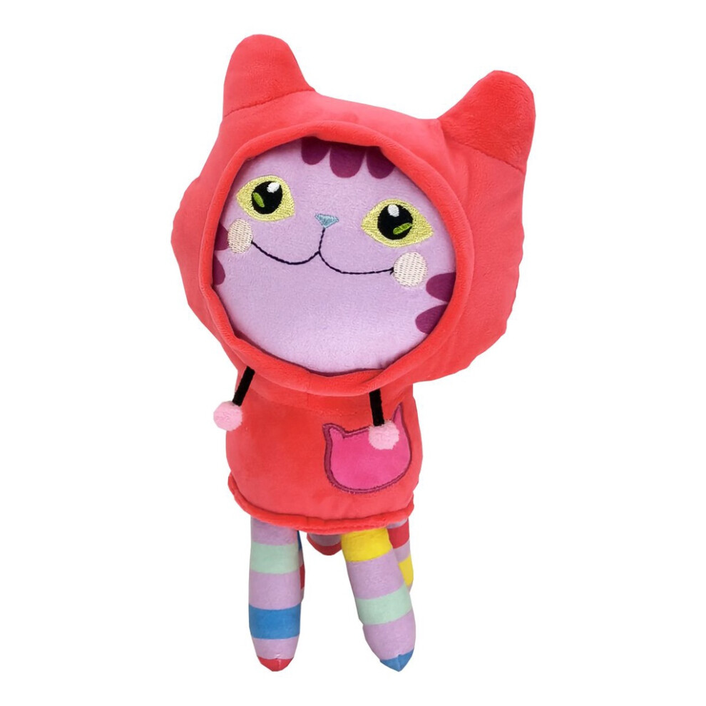 (Open Eyes)Peluche maison de poupée Gabbys dessin animé chat en peluche poupée enfants cadeaux de Noël