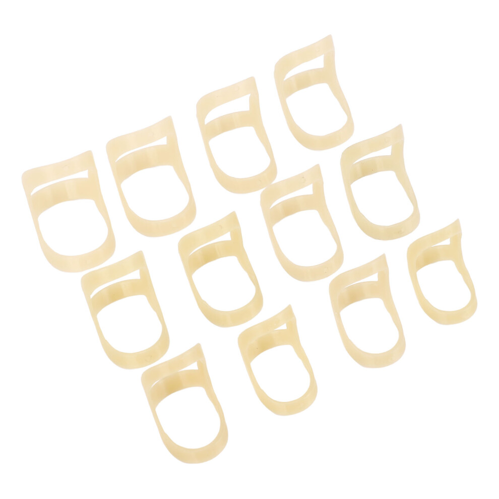 12pcs Oval Finger Splints Set for Trigger & Arthritis Relief, 6 Sizes