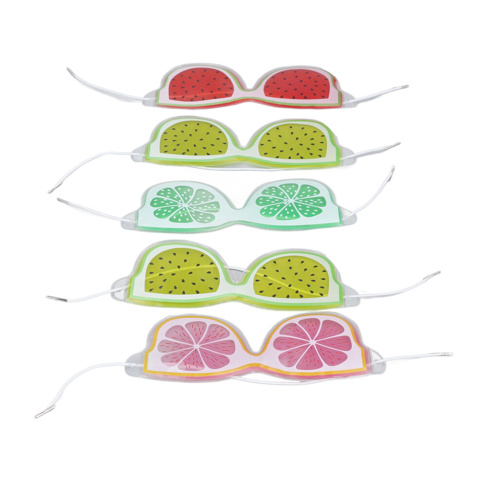Dark 5Pcs Gel Eye Pads Cooling Compress For Swelling & Fatigue Relief