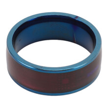 Blauer smarter NFC-Ring – Leicht, universell für Mobilgeräte, mit Ntag213-Chip, tragbar