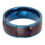 NTAG213 NFC Ring Blau Größe 10 132B Titanstahl 13