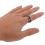 Smart NFC Ring mit NTAG213 Chip universell tragbar Silber Größe 9 12