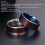 Ntag213 NFC-Ring Titanstahl Blau Größe 9 5