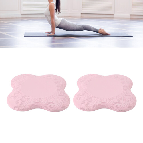 Cuscinetto per ginocchio da Pilates spesso morbido antiscivolo PU rosa