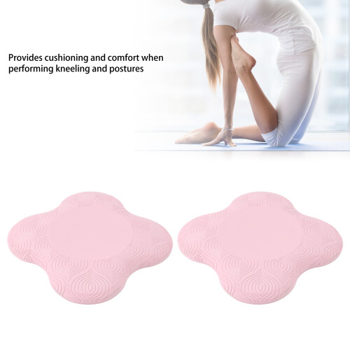 Cuscinetto per ginocchio da Pilates spesso morbido antiscivolo PU rosa 2