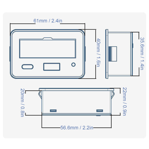 Monitor multifunzione della batteria con LCD & USB Type C per auto & camper, preciso 1
