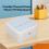 Portable Bluetooth 203DPI Thermal Label Printer 57x30mm Blue 16