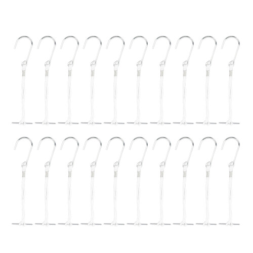 20 Pattern Metal Hangers with Rope Sewing and Craft Storage 260mm 2