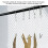20 Pattern Metal Hangers with Rope Sewing and Craft Storage 260mm 6