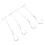 20 Pattern Metal Hangers with Rope Sewing and Craft Storage 260mm 12