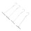 20 Pattern Metal Hangers with Rope Sewing and Craft Storage 260mm 10