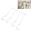 20 Pattern Metal Hangers with Rope Sewing and Craft Storage 260mm 16