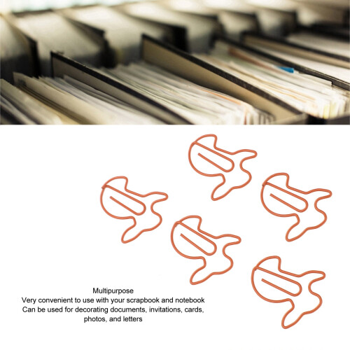 hasenförmige Büroklammern, 100 Stück, orange 2
