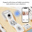 Portable BT Thermal Label Printer 57mm Inkless White Stripes 7