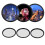 3 Stück 58 mm Sternfilter aus optischem Glas 4/6/8 Slim 13