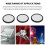 3 Stück 49 mm Sternfilter-Set 4/6/8 Silberfarbener Beutel 3