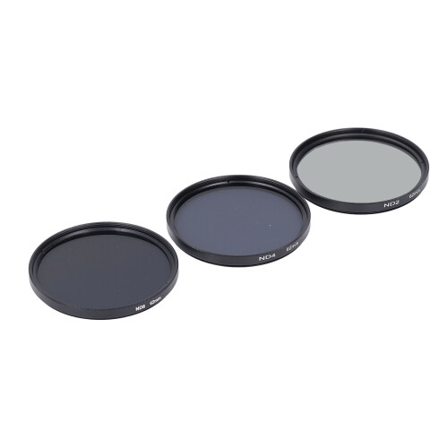 ND2/ND4/ND8 Filter-Set 62 mm Silber HD MultiCoating