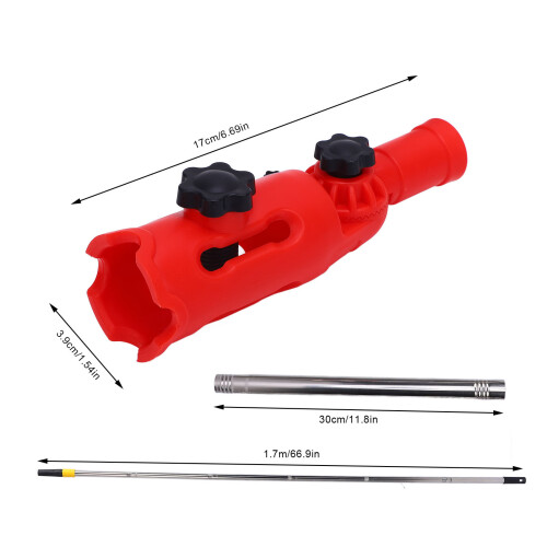 Paint Brush Extender 180 Rotation 1.7m Extension Rod Universal Clamp 1