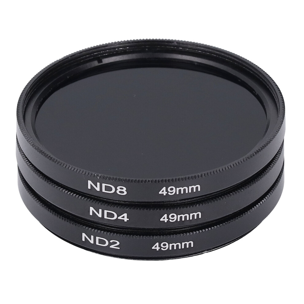 49Mm Hd Multi Coated Nd Filters Set Nd2/Nd4/Nd8 For Photography Light 8261335281270