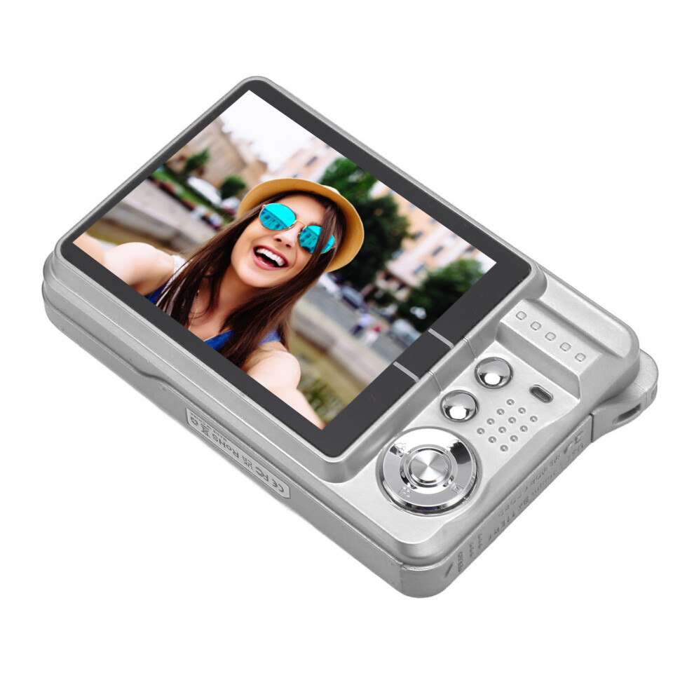 48Mp 4K Digital Camera With 2.7" Screen, 8X Zoom, Auto Focus, Beauty Mode, Silver 9411335281438