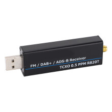 Full Band RTL SDR Receiver 100KHz-1766MHz, 0.5 PPM, USB