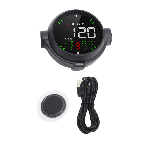 Car HUD Universal Digital GPS Speedometer Time ABS 1