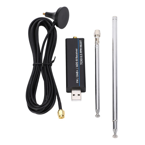 Full Band RTL SDR Receiver 100KHz-1766MHz, 0.5 PPM, USB 1