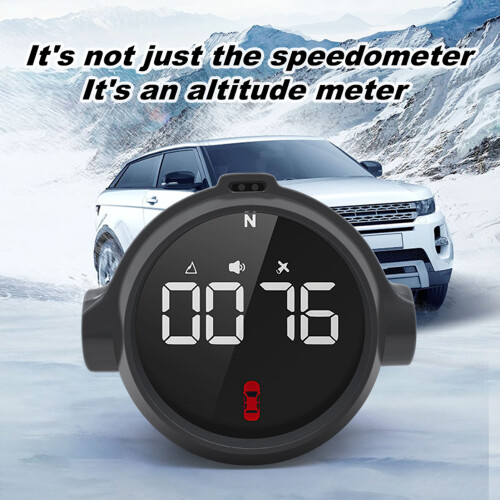 Car HUD Universal Digital GPS Speedometer Time ABS 2