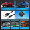 Car HUD Universal Digital GPS Speedometer Time ABS 4
