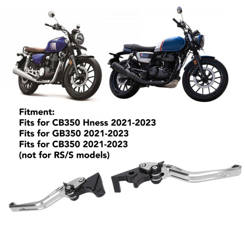 Silberne CNC-Aluminium-Verstellhebel für CB350 2