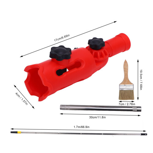 Multi-Angle Paint Brush Extender with 1.7m Pole & 180 Rotation 1